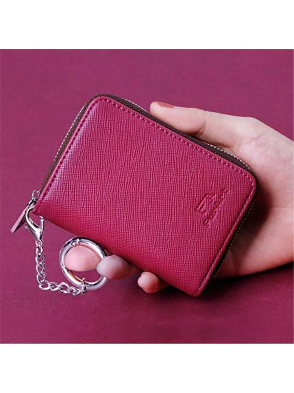 Women's Zipper Wallet RFID Blocking Credit Card Wallet